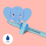 Legami Erasable Gel Pen - Elephant, Blue Ink