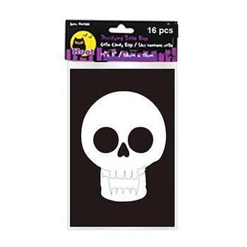 Hoot Halloween Treat Bags 12pk Skulls