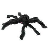 Ghostly Ghouls Furry Black Spider Decoration