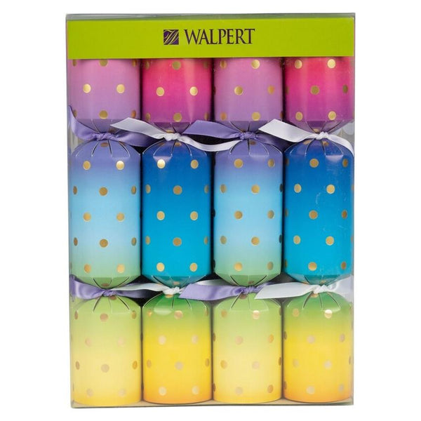 Walpert Party Crackers 8pk Rainbows