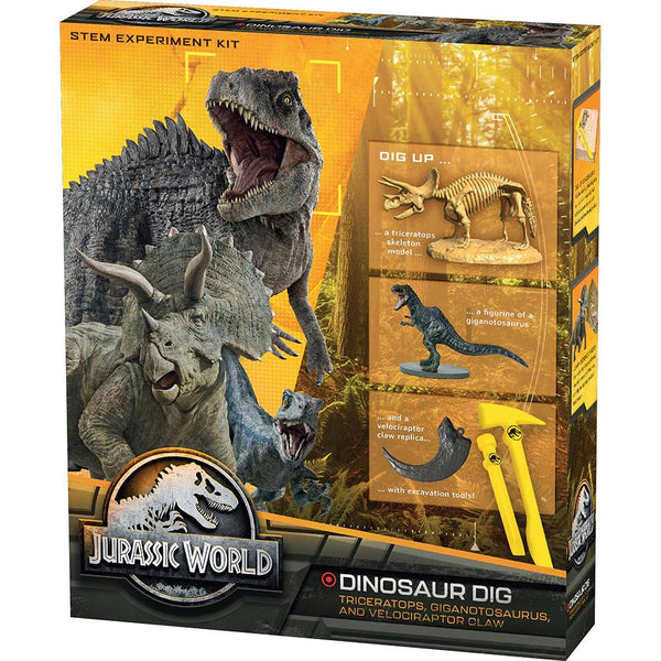 Thames & Kosmos Jurassic World: Dinosaur Dig - Triceratops, Giganotosaurus, & Velociraptor Claw