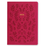 Letts 2024 Agenda - Weekly, Woodland A5, Pink