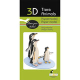 Fridolin 3D Paper Model - Penguin Family