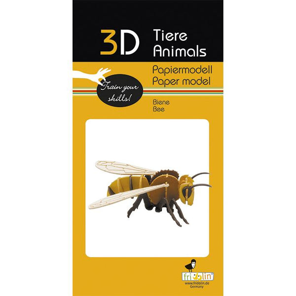Fridolin 3D Animals Paper Model - Bee