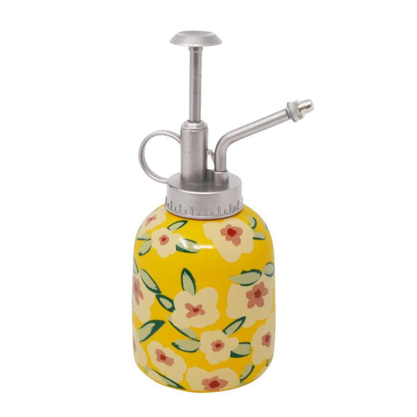 Nostalgia Imports Plant Mister & Spray Bottle - Floral Yellow