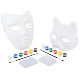 Kids Kraft Paper Mache Face Mask with Paint Set, Assorted