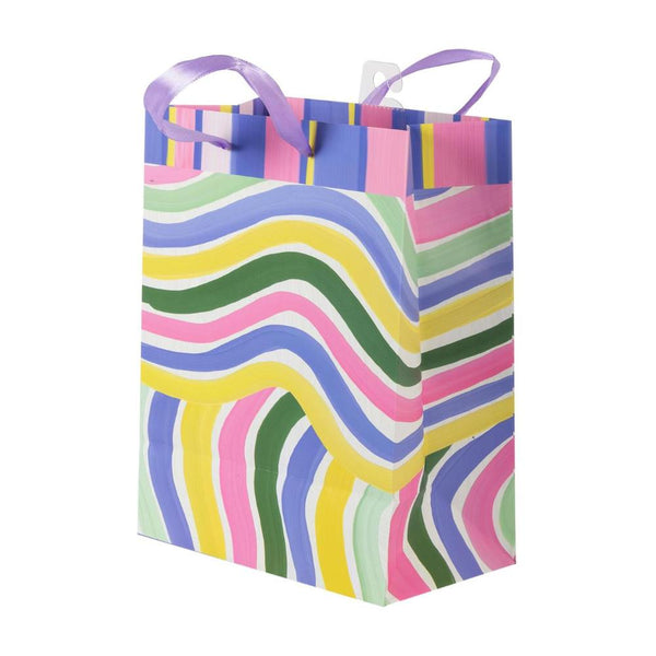 Paper Trendz Wavy Lines Gift Bag - Medium