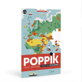 Poppik Sticker Poster - World Map