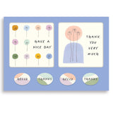 Studio Oh! Mini Notecards 12pk - Dotted Palms