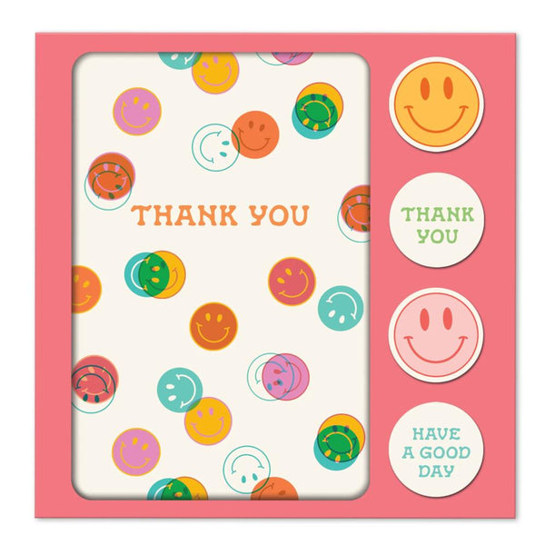 Studio Oh! Boxed Notecars with Stickers 12pk - Be All Smiles