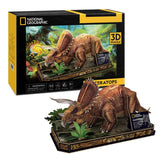 CubicFun National Geographic 44pc 3D Puzzle - Triceratops Dinosaur