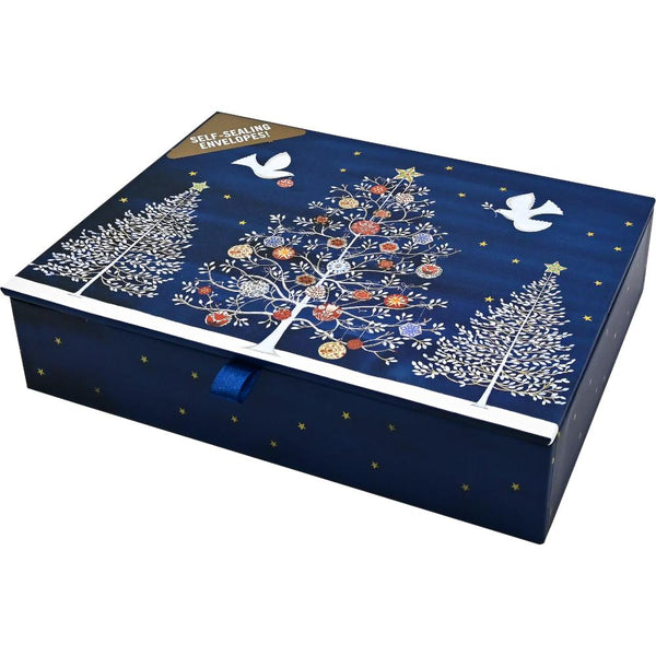 Peter Pauper Press Deluxe Holiday Boxed Cards 20pk Doves of the Season