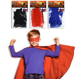 Fright Night Halloween Costume Accessory Kit - Superhero Cape & Mask