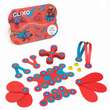 Clixo Magnetic Toy - 30pc Crew Pack, Flamingo/Turquoise