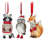 Abbott Hanging Ornament - Animal in Sweater (Assorted)