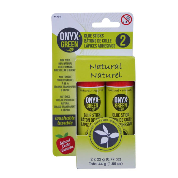 Onyx & Green Glue Sticks 2pk