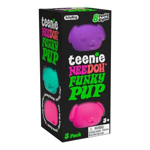 Schylling NeeDoh Teenie Funky Pups Stress Ball 3pk Blind Pack