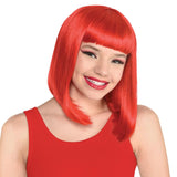 Amscan Halloween Costume Wig - Red Bob