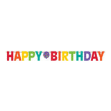 Amscan Birthday Banner - Giant Rainbow Letters