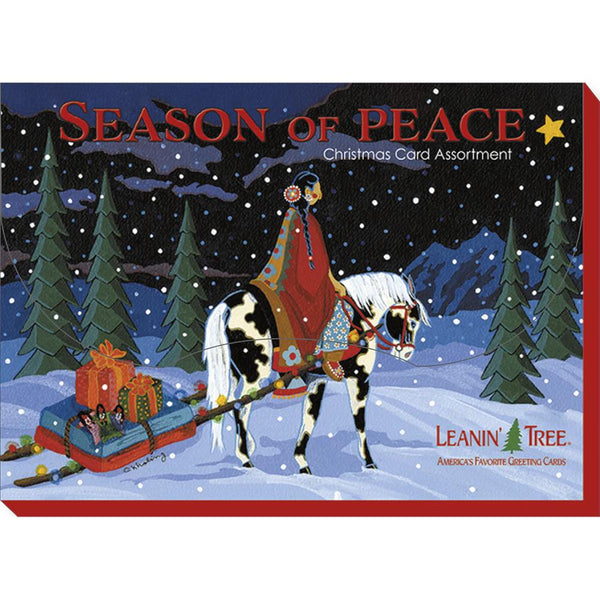 Leanin' Tree Holiday Boxed Cards 20pk - Season Of Peace Assortment ...