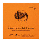 SM-LT Art Authentic Mixed Media Sketch Album, Cold Press Layflat 5.5" x 5.5"