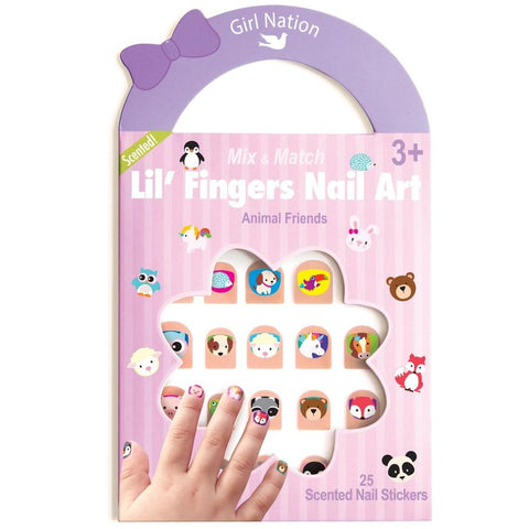 Girl Nation Lil' Fingers Nail Art Pack - Animal Friends