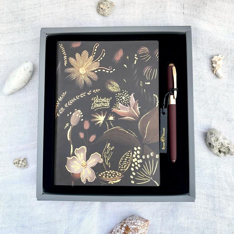 Victoria's Journals Gift Set - Golden Florals – Midoco Art & Office ...