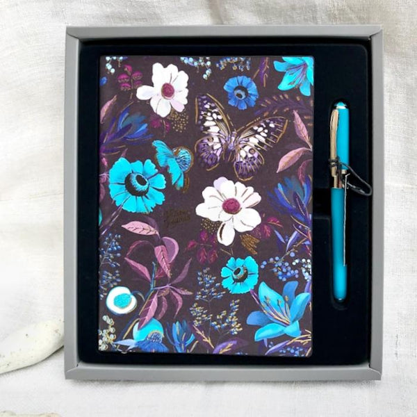 Victoria's Journals Gift Set - Blue Florals