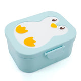 Yuko B BPA-Free Snack Box - Blue Penguin