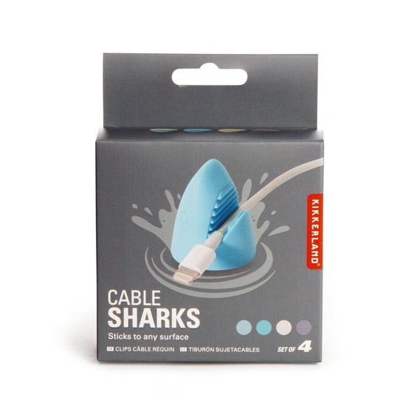 Kikkerland Cable Shark Set 4pk