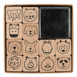 Rico Design Stamp Set - 13pc Animal Faces