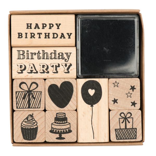 Rico Design Stamp Set - 10pc Birthday