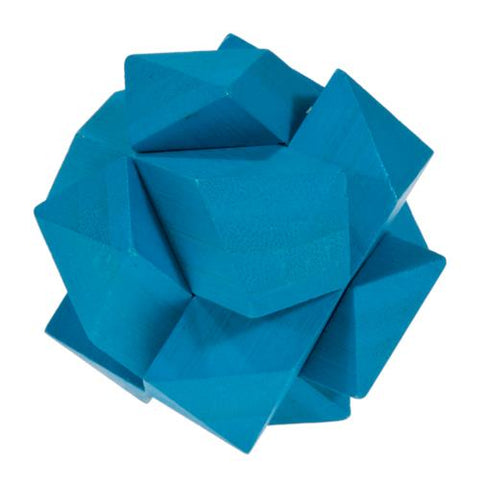 Fridolin IQ Test 3D Puzzle - Blue Angular Knot