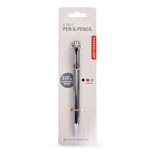 Kikkerland 4-in-1 Pen & Pencil
