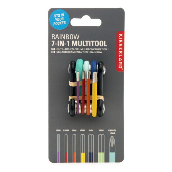 Kikkerland Rainbow 7-in-1 Multitool