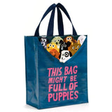 Blue Q Recycled Handy Tote Bag - This Bag Might Be Full Of Puppies