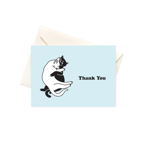 Seltzer Goods Boxed Thank You Cards 10pk - Snuggle Cats