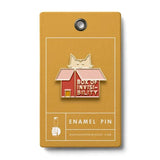 Ruff House Print Shop Enamel Pin - Cat In Box