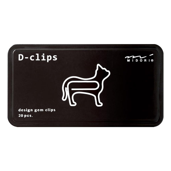 Midori D-Clips Paper Clips - Cat