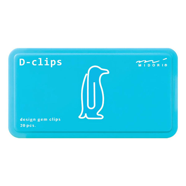 Midori D-Clips Paper Clips - Penguin