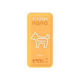 Midori D-Clips Nano Paper Clips - Dog