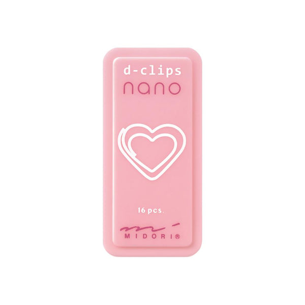 Midori D-Clips Nano Paper Clips - Heart