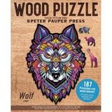 Peter Pauper Press 187pc Wooden Puzzle - Wolf