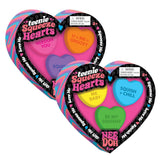 Schylling NeeDoh Teenie Squeeze Hearts, Assorted