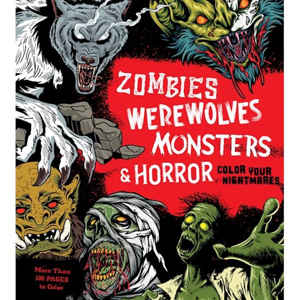 Chartwell Books Colouring Book - Zombies, Werewolves, Monsters & Horror