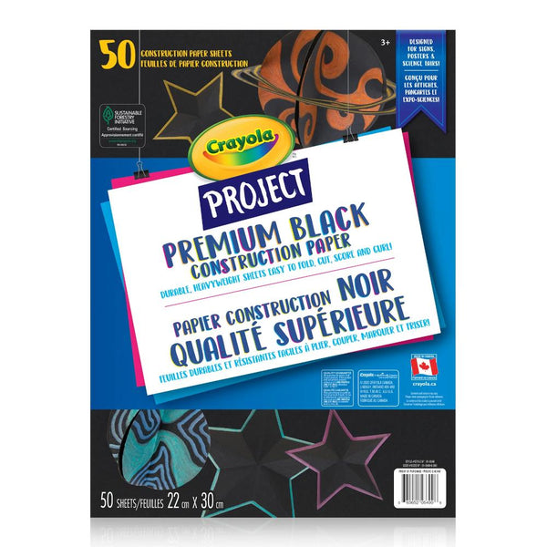 Crayola Project Premium Construction Paper 50 sheets - Black