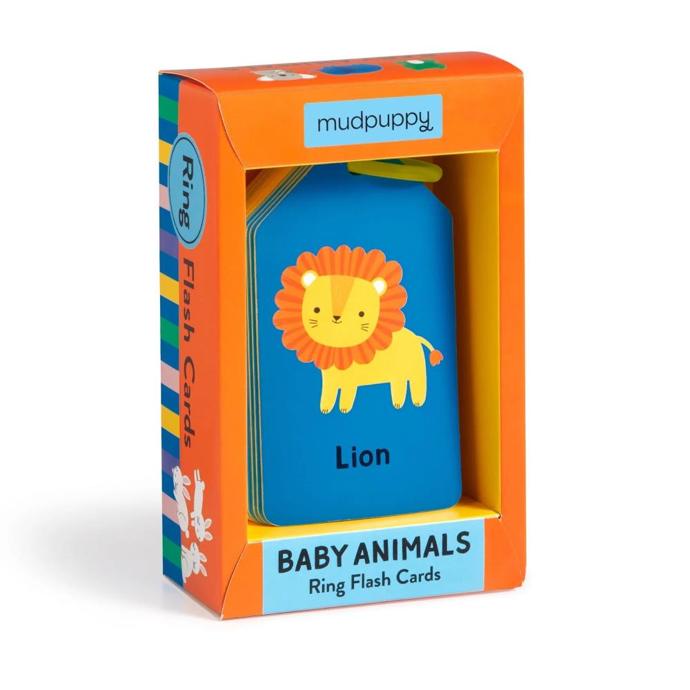 Baby Animals Ring Flash Cards - Cartes Éducatives Animaux Bébé Mudpuppy