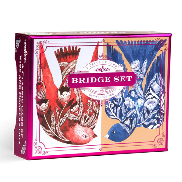 eeBoo Playing Cards Bridge Set - Malin's Birds