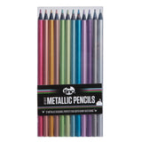 Tinc Super Shiny Metallic Colouring Pencils 12pk