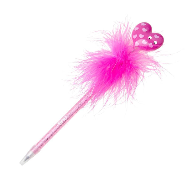 Tinc Feather Pen - Pink Heart